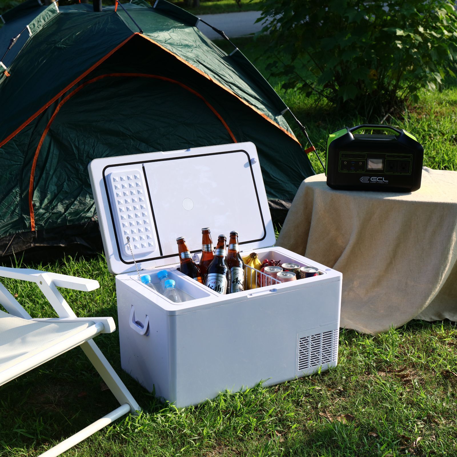 車載冷蔵庫 35L ポータブル冷凍庫 コンプレッサー式 車載家庭両用 冷凍室