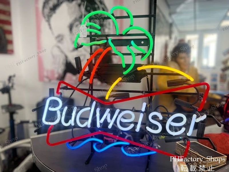 ネオンサイン BUDWEISER BEER バドワイザー ネオン管 ビール ネオンサイン BUDWEISER BEER バドワイザー ネオン管 ビール