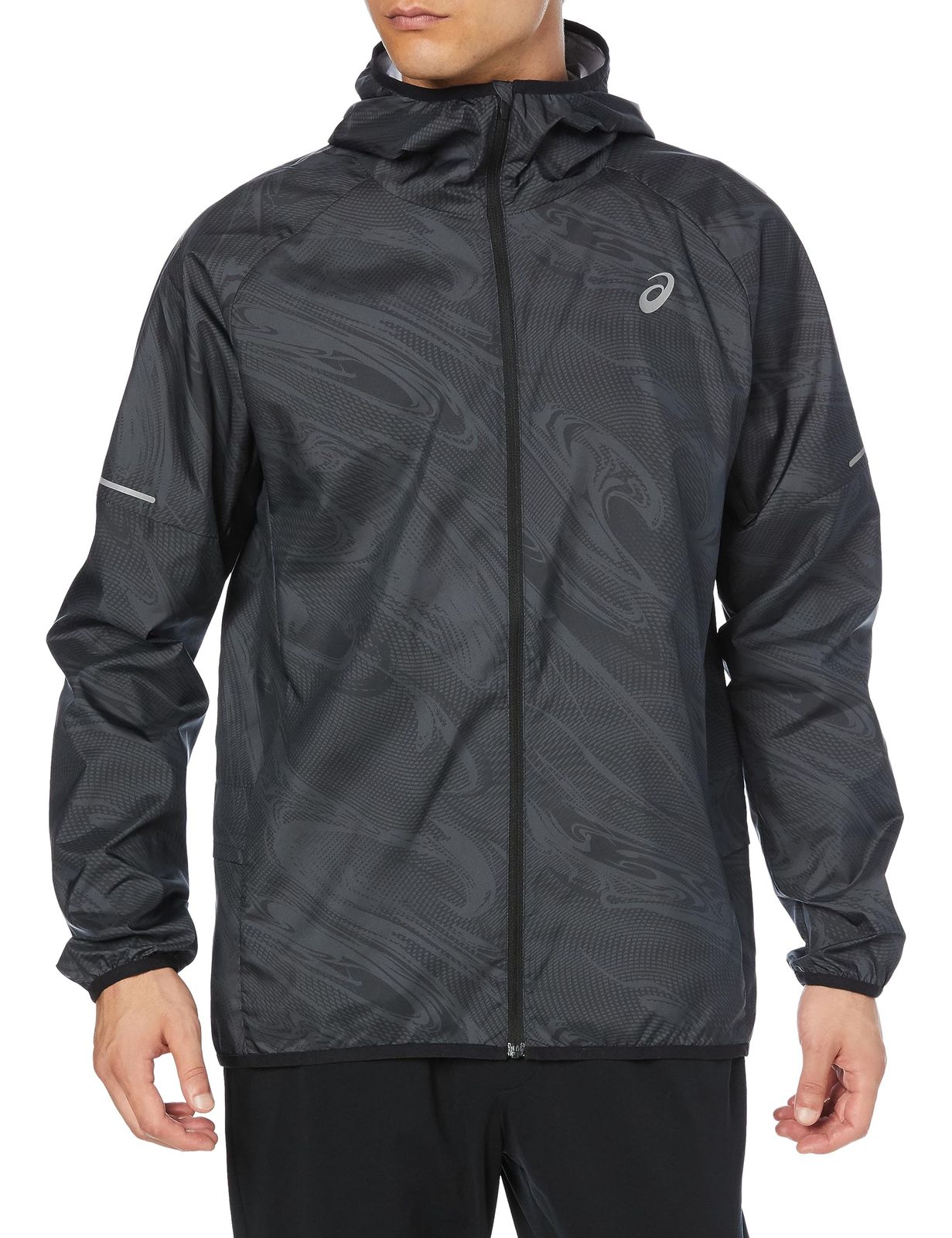 [アシックス] ランニングウェア ランニングパッカブルはっ水ウーブンジャケット 2011C890 メンズ [001(パフォーマンスブラック)] [L]