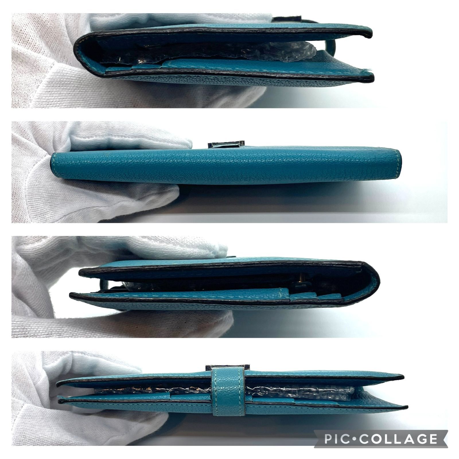 532】HERMES/エルメス べアン 二つ折り 財布 ウォレット