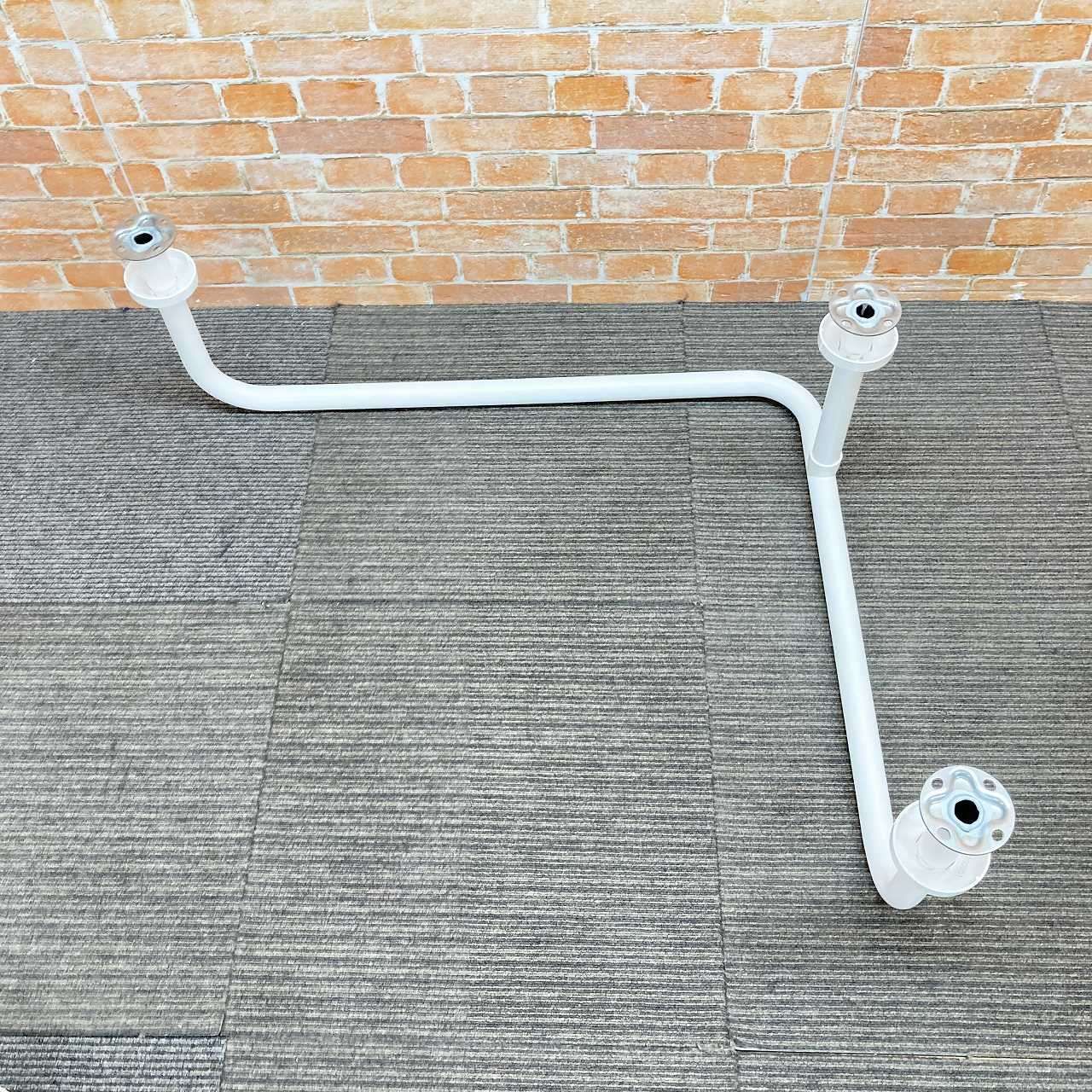 ナカ工業 樹脂製補助手すり 幅700mm 70cm 多用途用 パブリック向け L型 J0069