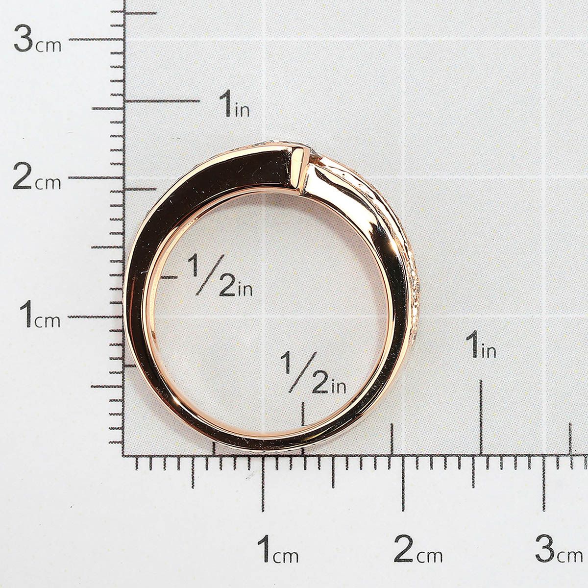 ダイヤモンド 0.48ct ダイヤモンド 0.21ct ピンクゴールド K18PG リング VSクラス 指輪 12号 プレラブド 返品OK FORTGASGNV_COM_BR