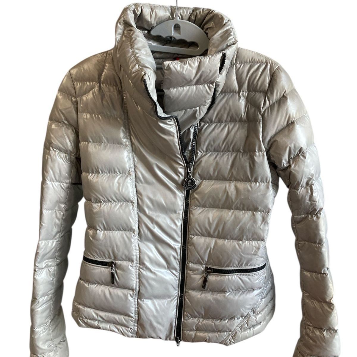 ☆MONCLER グレー ダウンコートレディース0サイズ MONCLER