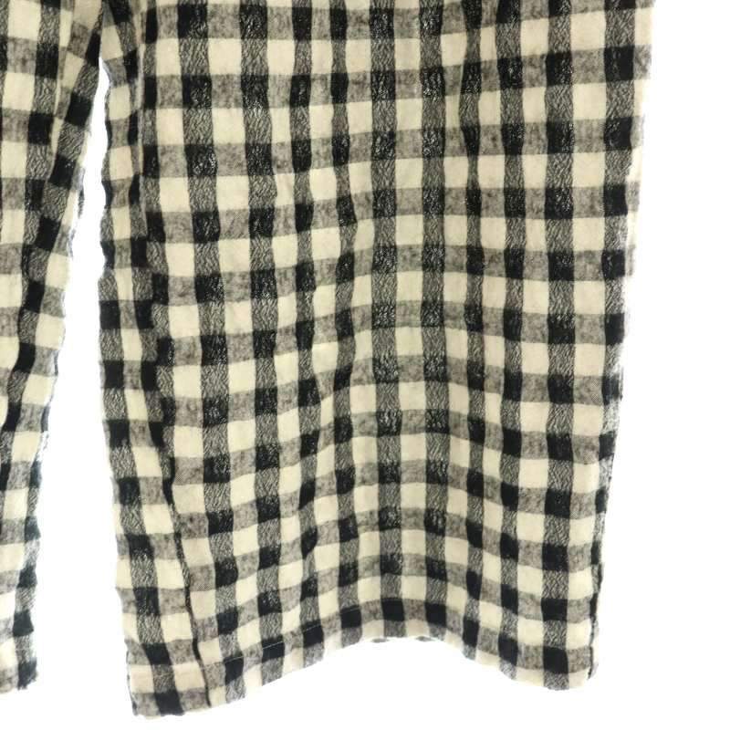 ネストローブ nest Robe 23AW ウールコットンリネンギンガムパンツ 