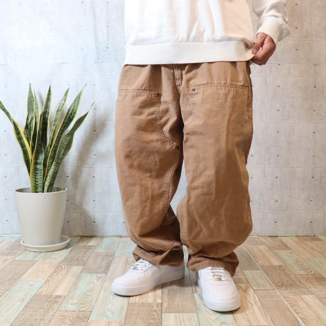 【希少サイズ】Carhartt ダブルニー　ワークパンツ　ダボパン　W46