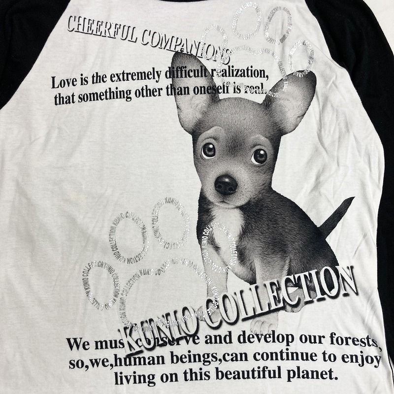 【新品】クニオコレクション　Tシャツ　長袖　イヌ ◇ KUNIO COLLECTION クニオ コレクション 長袖Tシャツ