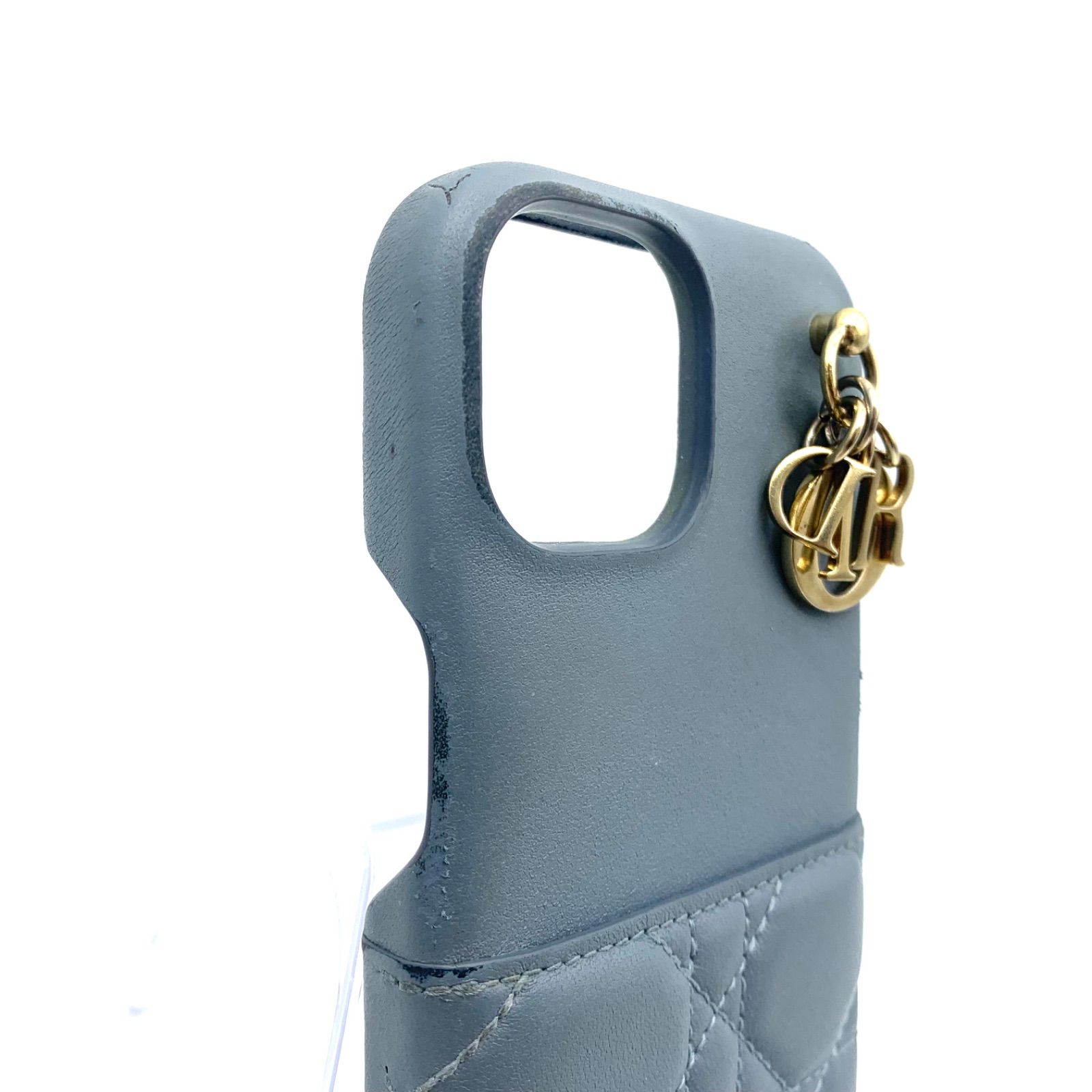 Christian Dior iPhone ケース レザー キルティング カナージュ