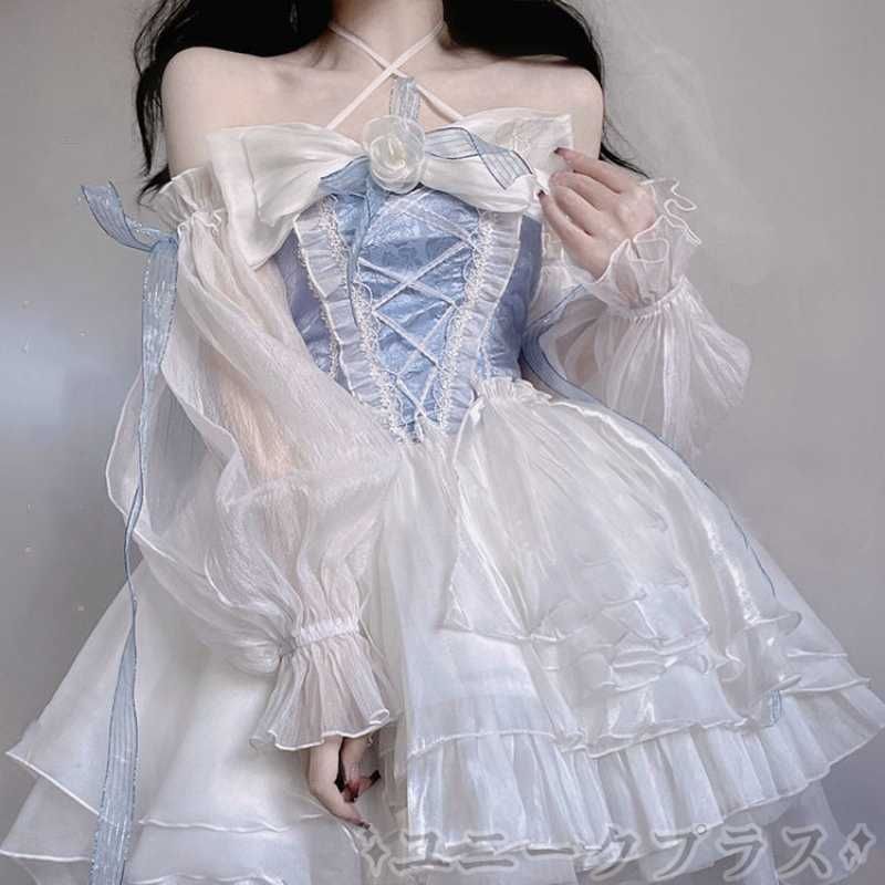 ワンピース ロリータ Lolita ロリータ服 衣装 洋服 ゴシック ゴスロリ プリンセス お嬢様 レディース 主婦 OL ワンピース ジャンパースカート パーティードレス デート イベント yanbo01