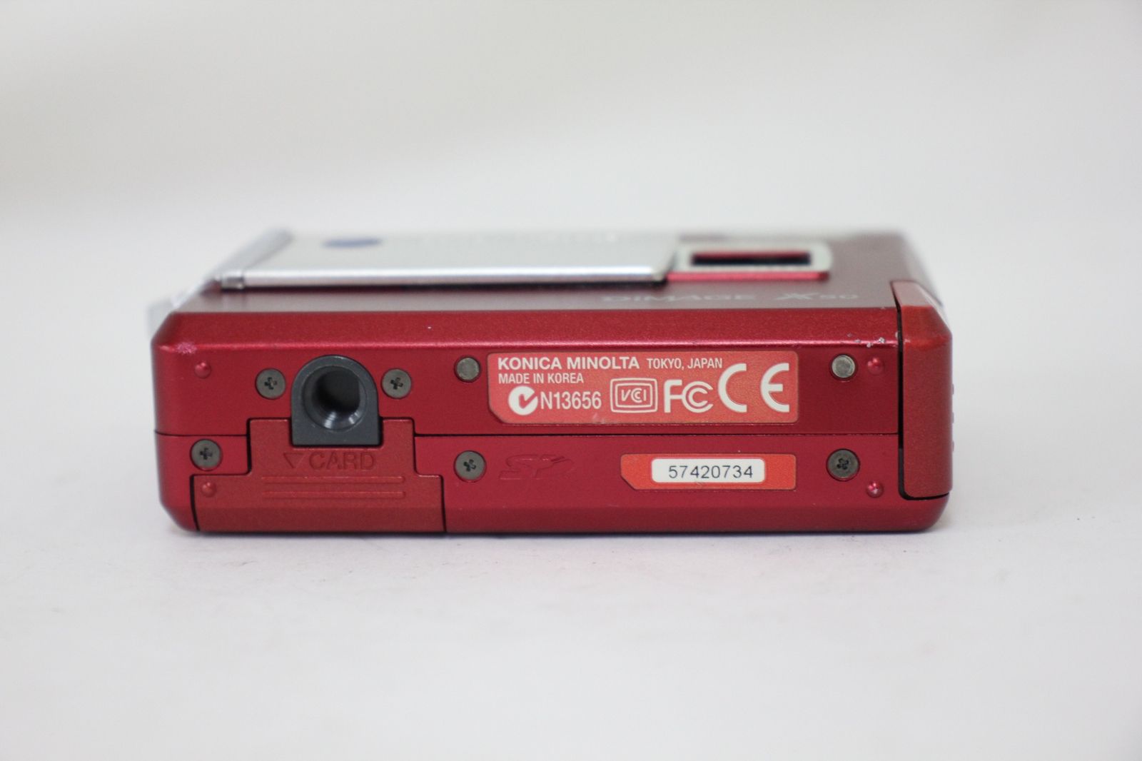 返品保証】 コニカミノルタ Konica Minolta DiMAGE X50 レッド