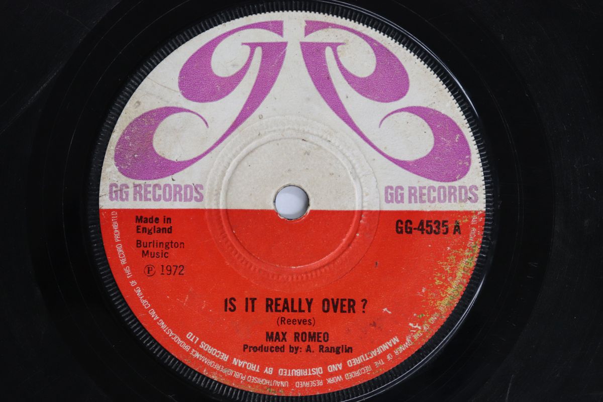 英7” Max Romeo / Maytones Is It Really Over / Born To Be