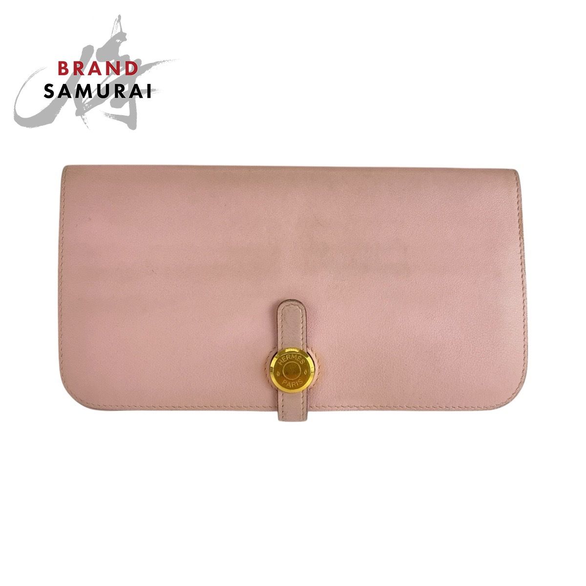 HERMES エルメス ドゴンロング ピンク ローズサクラ ゴールド金具  