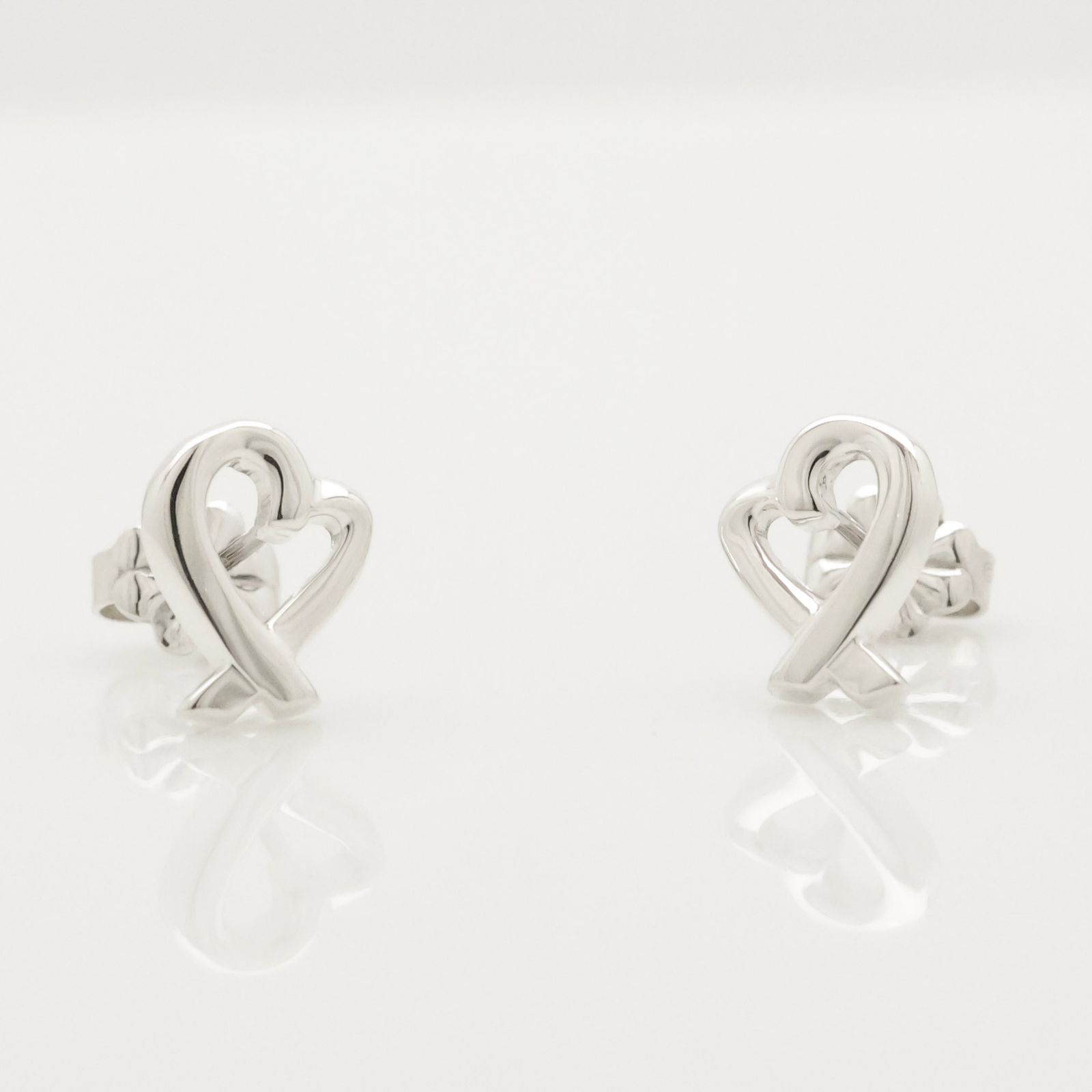 Tiffany&Co. ティファニー ラビングハート ピアス AG925 Tiffany & Co