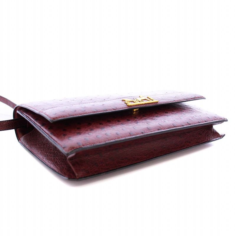 エルメス HERMES オーストリッチ ユージェニー 2WAY ショルダーバッグ