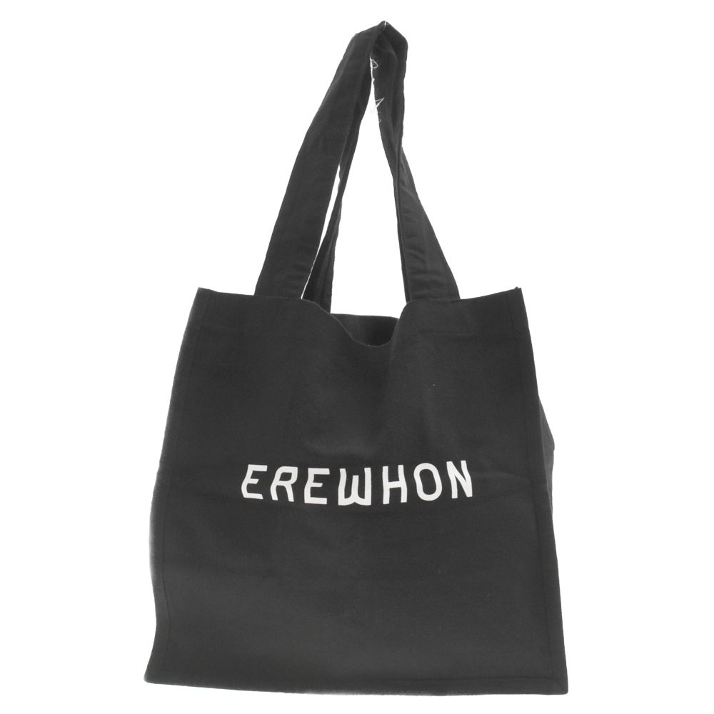 EREWHON エレウォン キャンバストート エコトート バッグ 黒 EREWHON エレウォン トートバッグ エコバッグ ブラック L