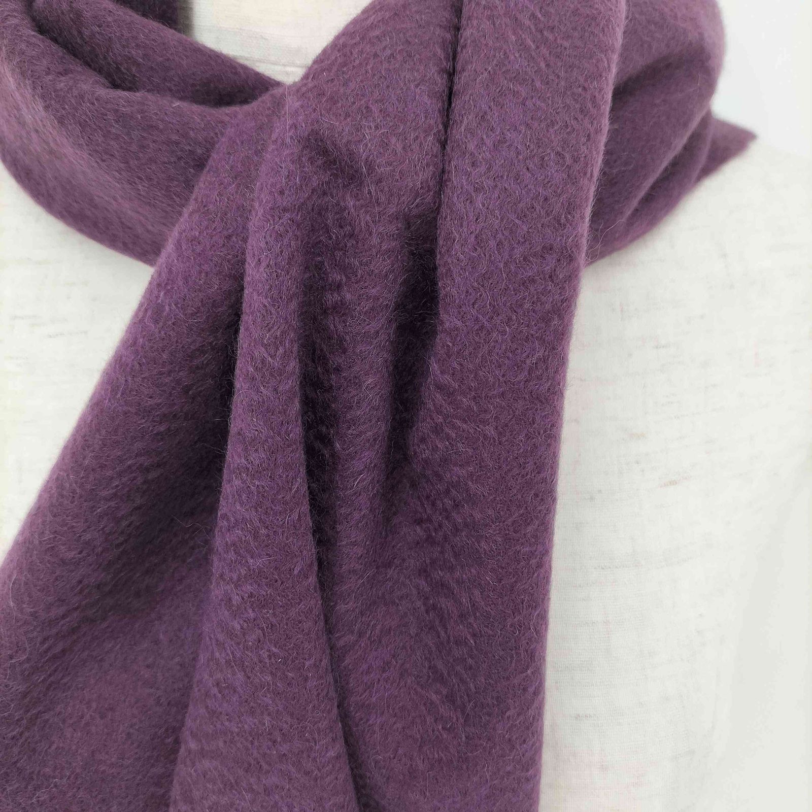 ランバンコレクション LANVIN COLLECTION カシミヤ100 フリンジ