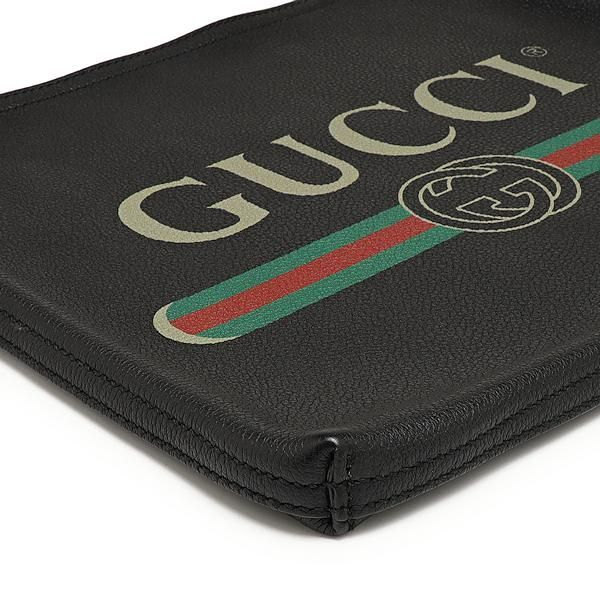 GUCCI グッチ ポートフォリオ 500981 クラッチバッグ レザー ブラック