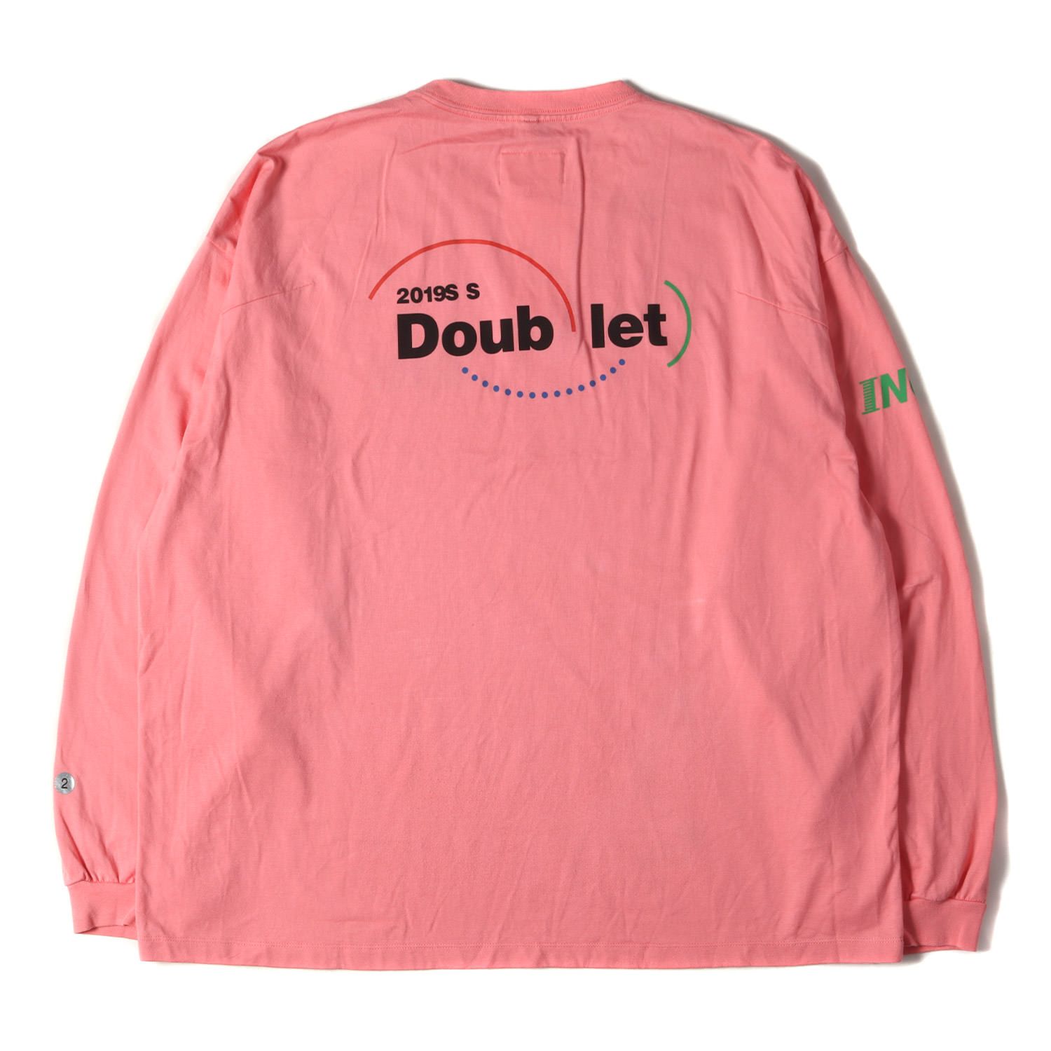 doublet ダブレット Tシャツ サイズ:L 19SS WISM 別注 パロディ ロゴ 