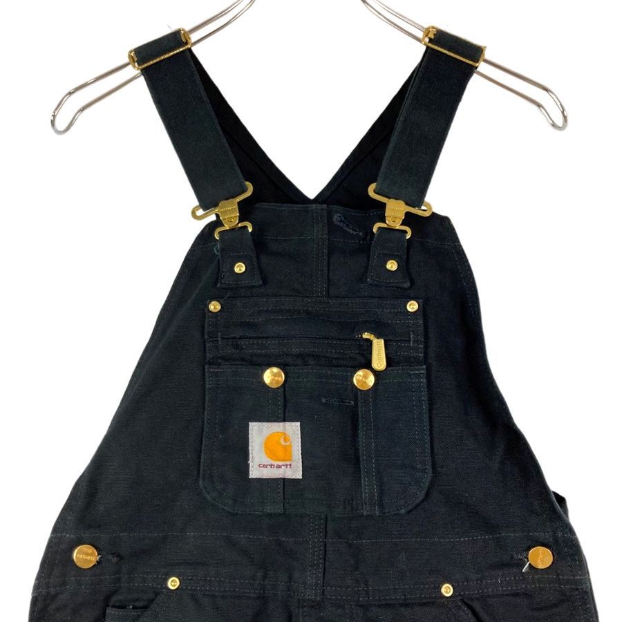 美品】Carhartt ダック オーバーオール 黒 中綿キルティング アメカジ