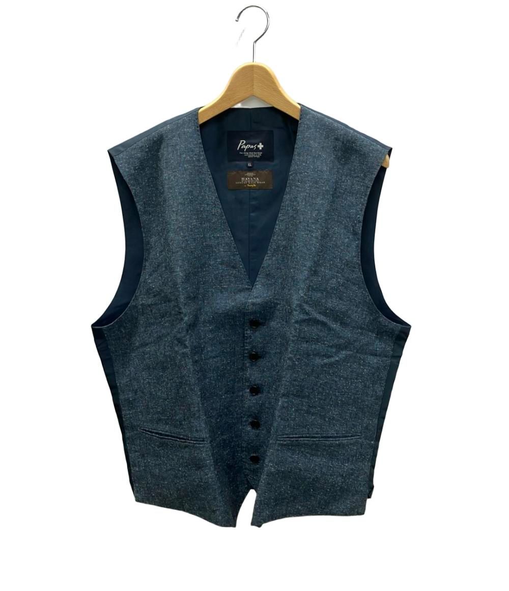 Papas(パパス) ベスト サイズL メンズ - レッド カシミヤ 2025年最新