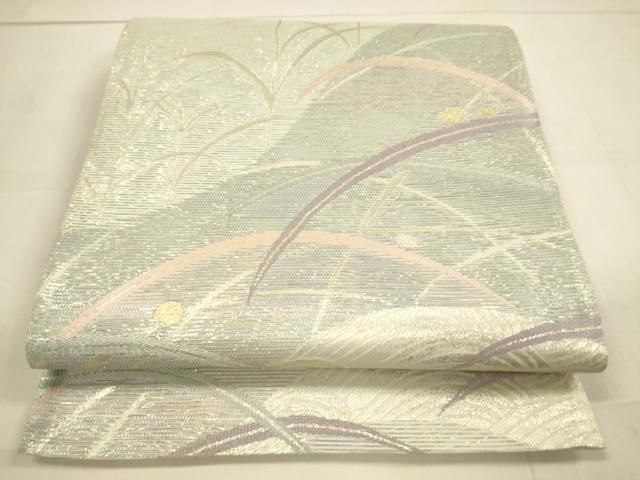 平和屋着物＊夏物 六通柄袋帯 露芝 金銀糸 正絹 逸品 DAAT6212op
