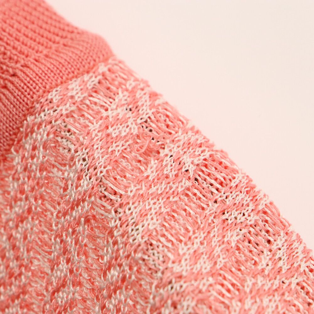 Mame Kurogouchi マメ クロゴウチ 20SS Mixed Knitted ミックス ニットセーター MM20PS-KN718 ピンク/ホワイト レディース Mame Kurogouchi (マメ クロゴウチ) 20SS Mixed Knitted