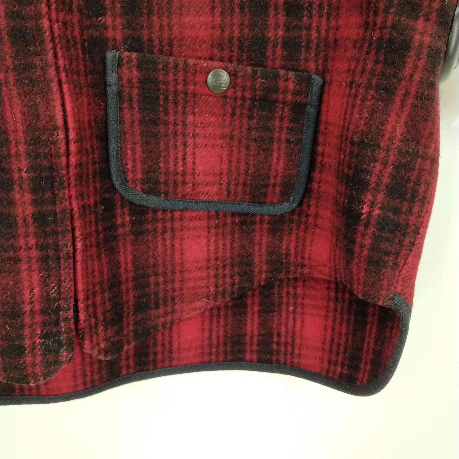 エルエルビーン L.L.Bean USA製 ウールオンブレチェックベスト メンズ 