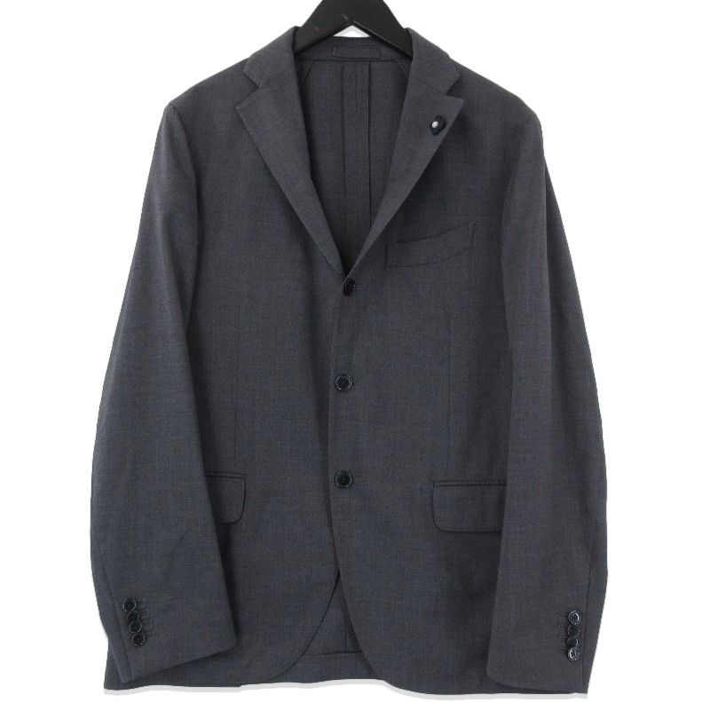 LARDINI ラルディーニ テーラードジャケット JI801AQ ウール 3釦 グレー 5071010661