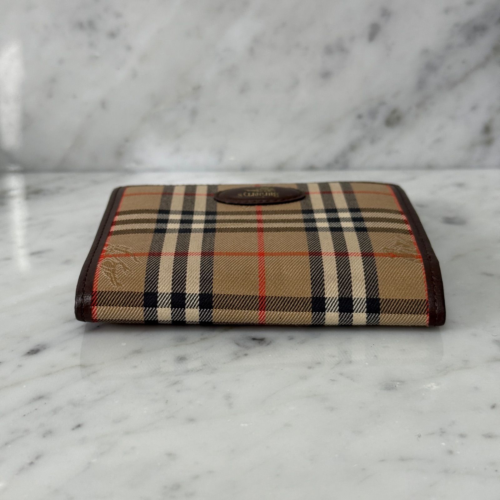 90s 未使用 BURBERRY バーバリー ノバチェック 二つ折り財布 ホース 90s BURBERRY バーバリー 二つ折り財布 ノバチェック ホース 馬