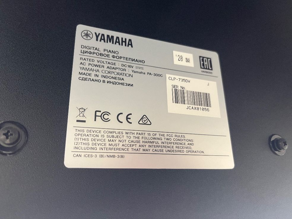 ☆71929【電子ピアノ】YAMAHA CLP735DW 20年製 - メルカリ