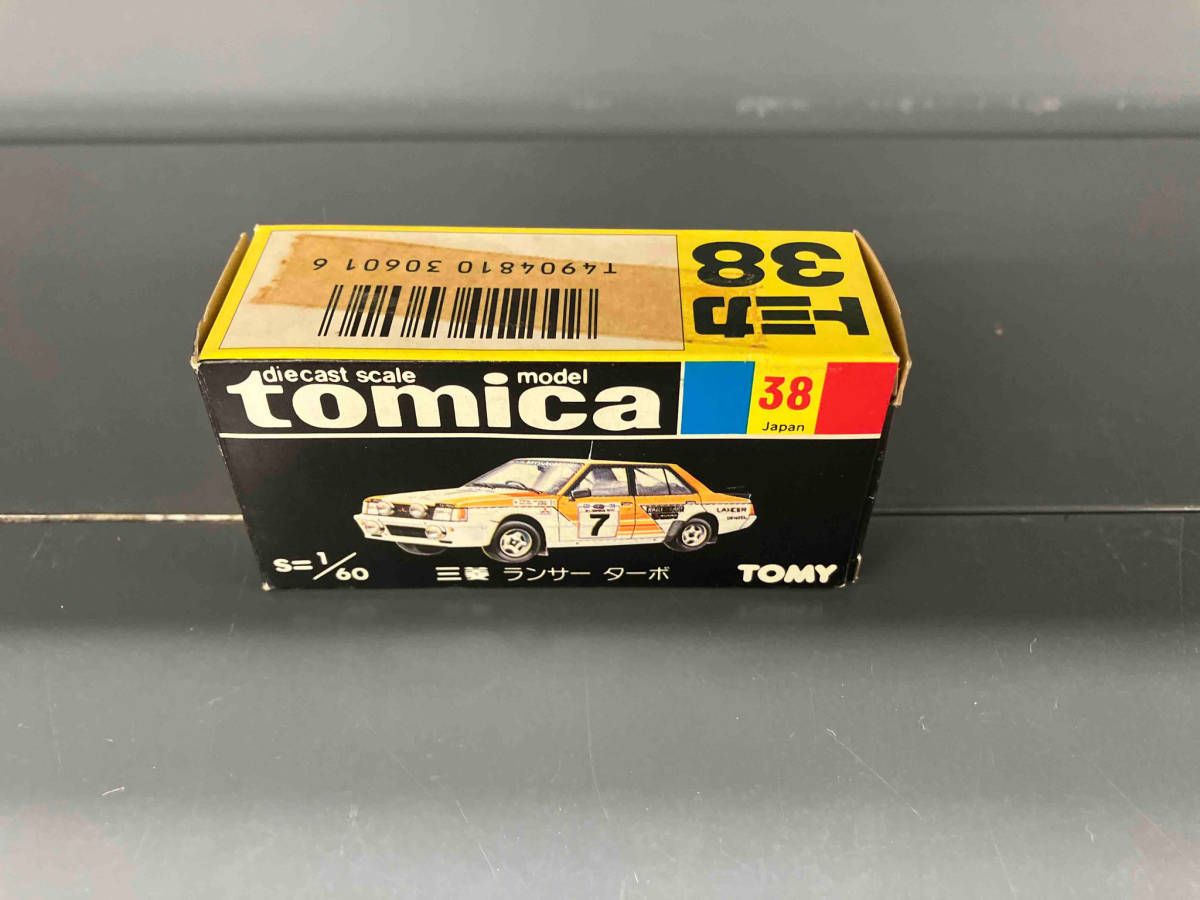 黒箱 トミカ  三菱ランサーターボ 2Fホイール仕様 激レア ミニカーショップ ケンボックス トミカ 黒箱☆38☆三菱ランサー