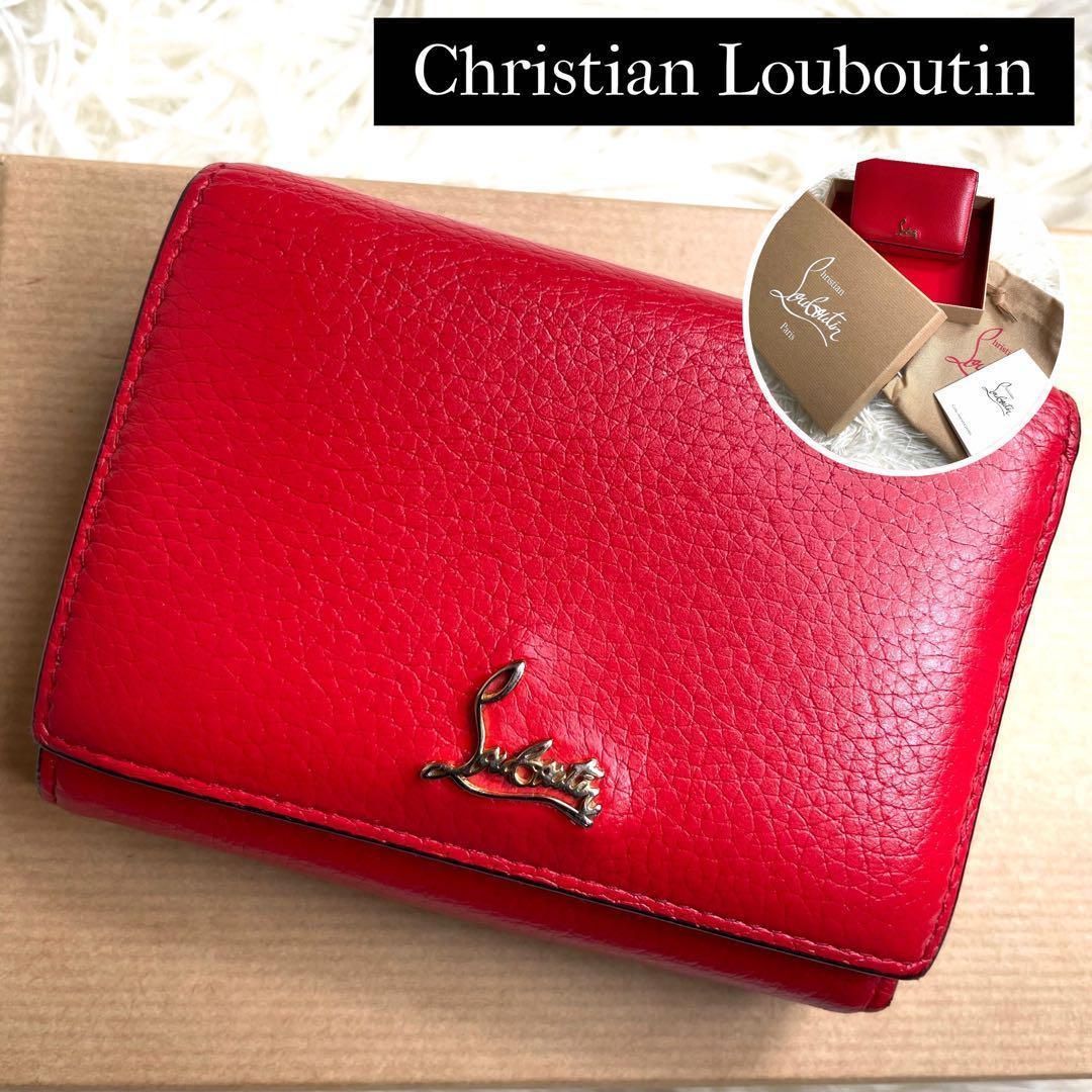 ⋟希少品⋞ 付属品完備 / Christian Louboutin クリスチャンルブタン パロマブドワールミニウォレット Boudoir Mini  Wallet 三つ折り財布 レッド - メルカリ