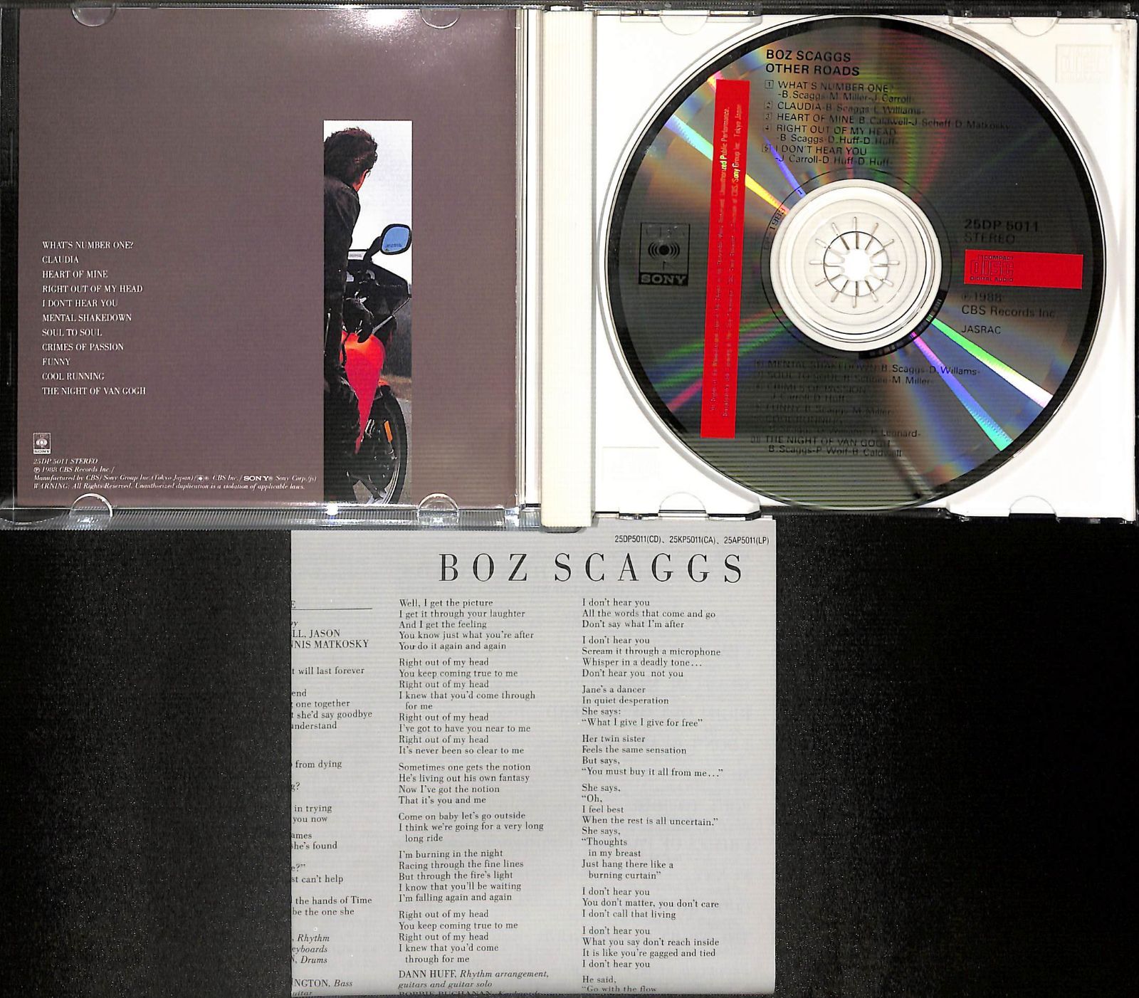 Other Roads Boz Scaggs ボズ・スキャッグス CD - 洋楽