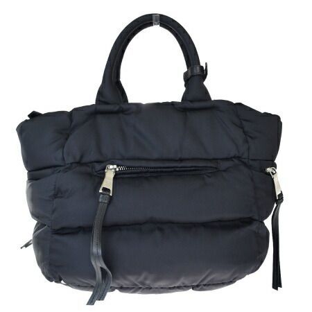 美品 プラダ テスート TREND ネロ 三角プレート トートバッグ PRADA 】プラダ ナイロン トートバッグ 三角ロゴ プレート