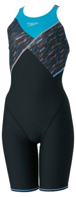 speedo スピード BOOM FLOW T-KNEE BLxK O STW12405 BK | スイムウェア レディーススーツー ショートニースキン 耐塩素性 4WAYストレッチ 軽量 V字ストラップ レディース 練習用 水泳 水着 プール トレーニ