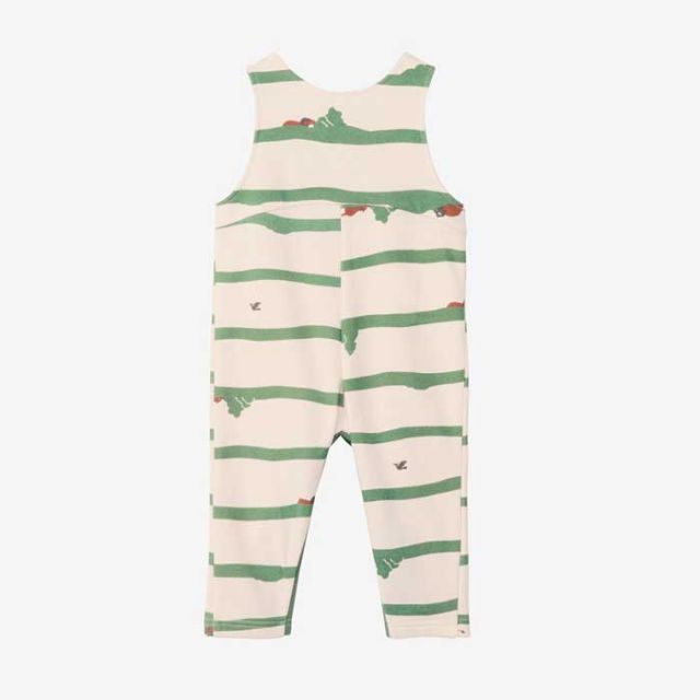 OVERALL スウェットロゴオーバーオール