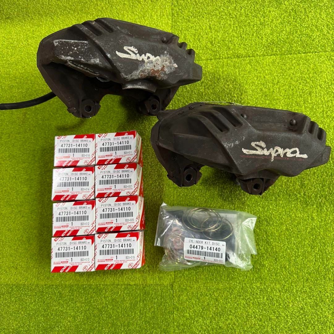 80スープラ フロント ブレーキキャリパー ピストン オーバーホールキット付き