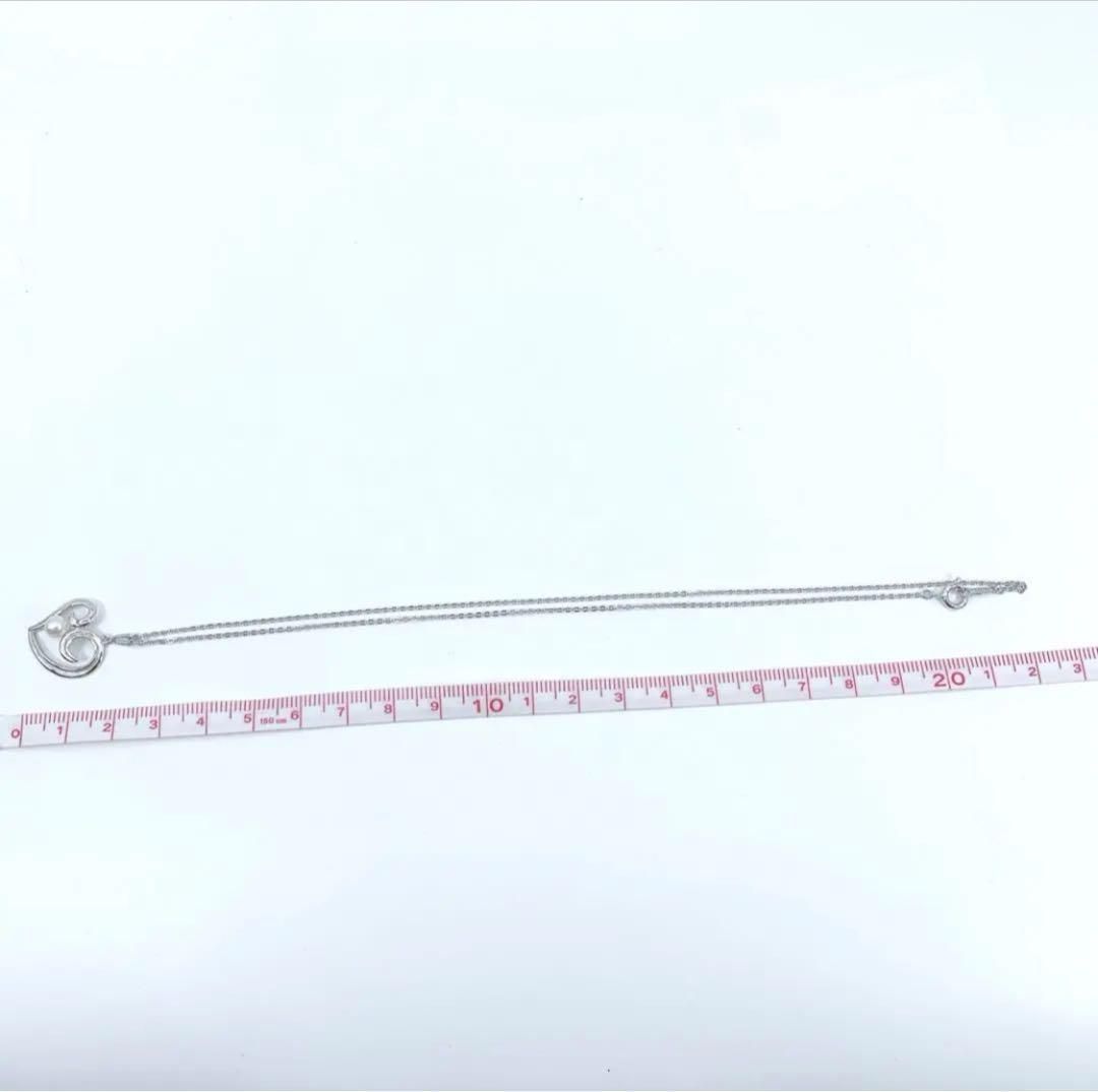 MIKIMOTO ミキモト パールハートシルバーネックレス