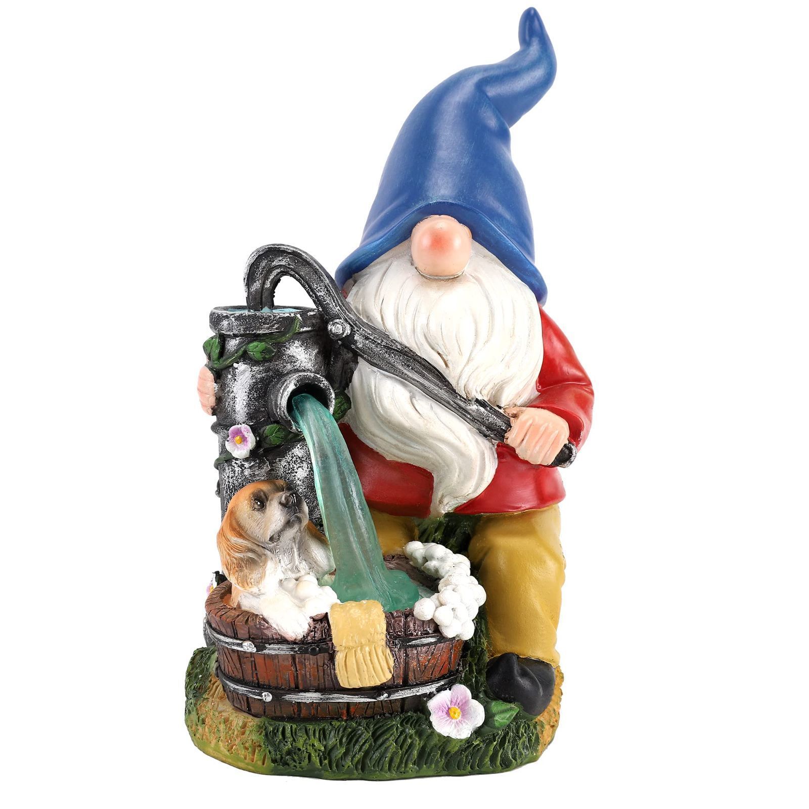 【数量限定】ガーデニング雑貨 【EarthScape】ガーデンオーナメント ガーデニング 置物 オブジェ ソーラーライト 樹脂 屋外 庭 玄関 防水