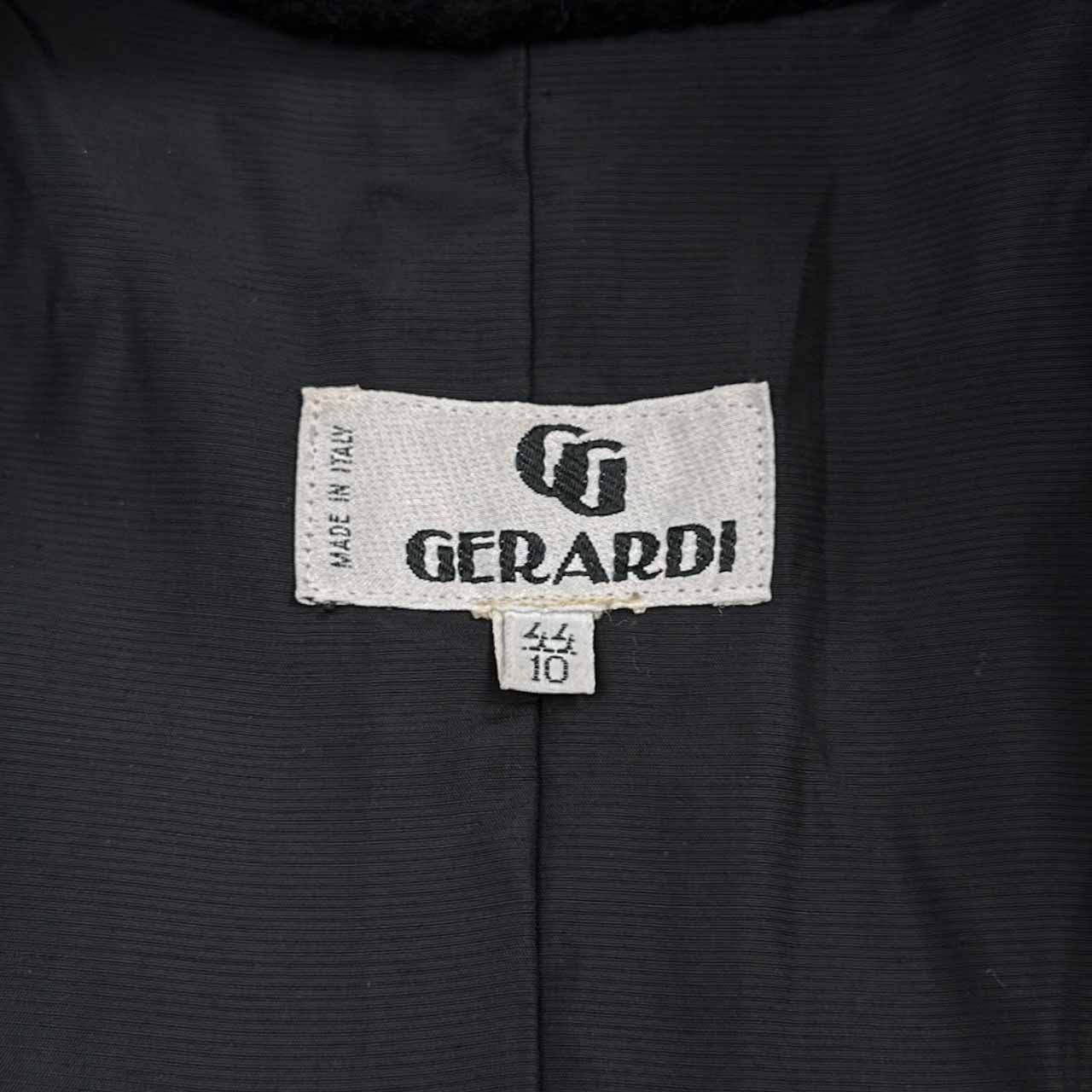 イタリア製 GERARDI カシミヤ素材 レトロ リボン デザイン ダブル 
