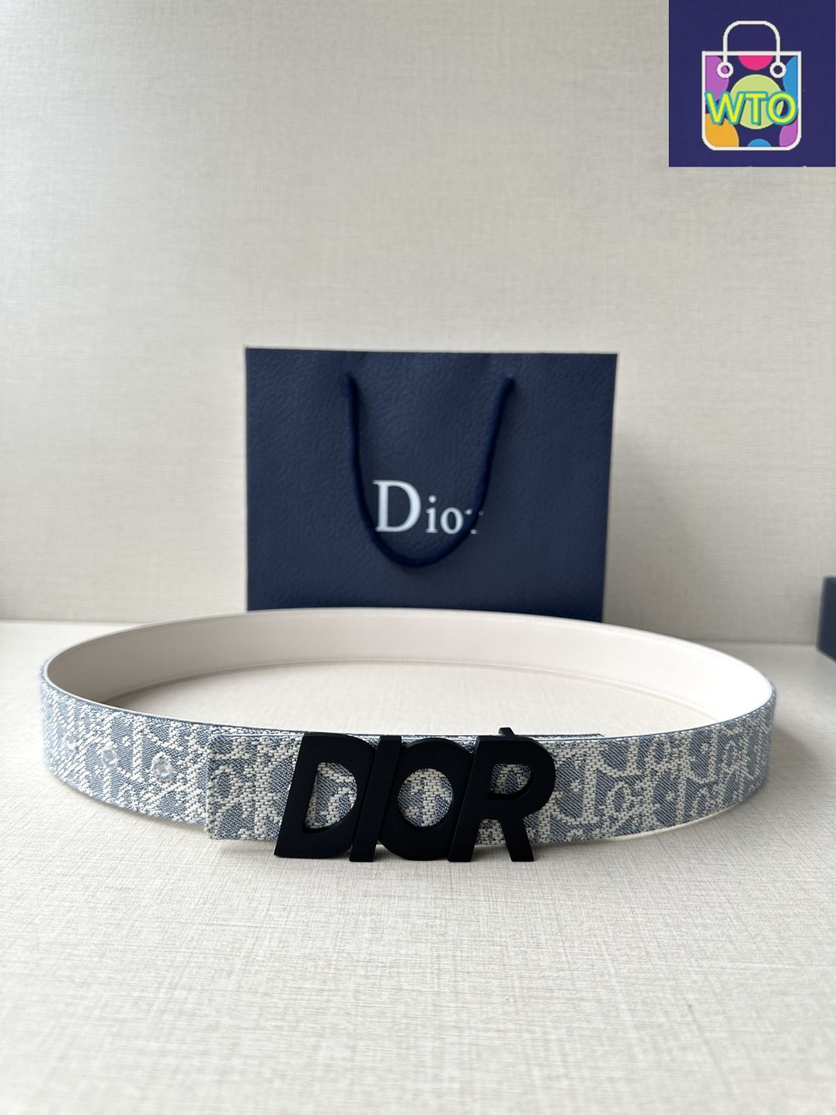 今日特価】Dior ディオール Montaigne レザーベルト - メルカリ