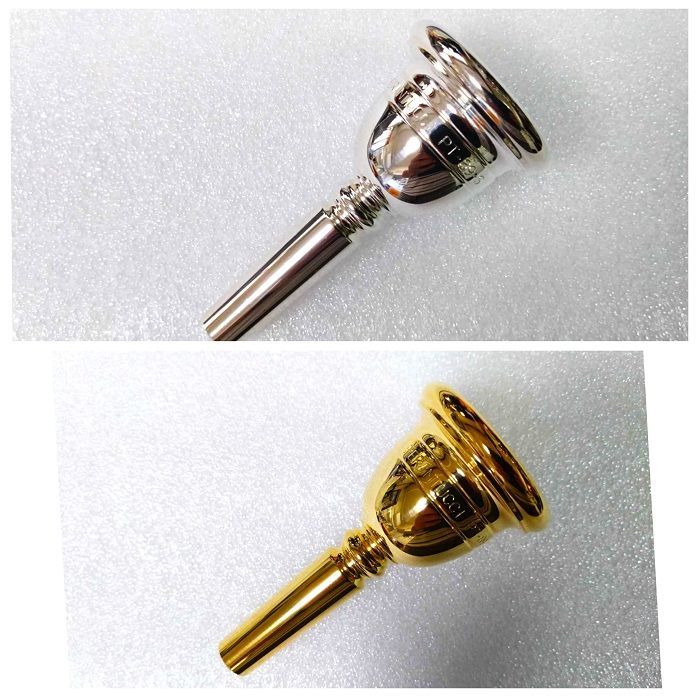 ♪ 全国対応 各種金管楽器のマウスピース 金メッキ仕上げ加工 にて チューバ8 800円 全国一律