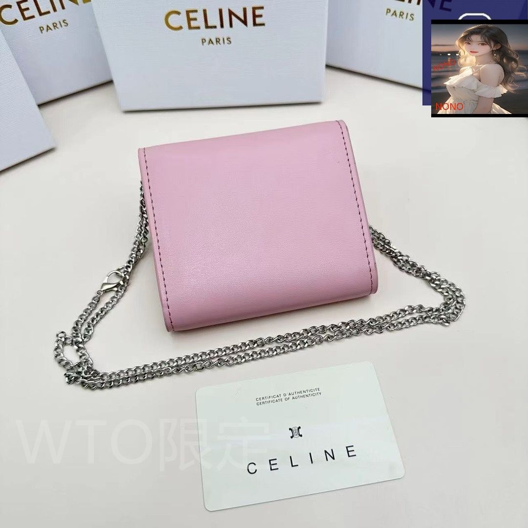本日限定】?Celine トリオンフ チェーンウォレット 10783 ? 高級