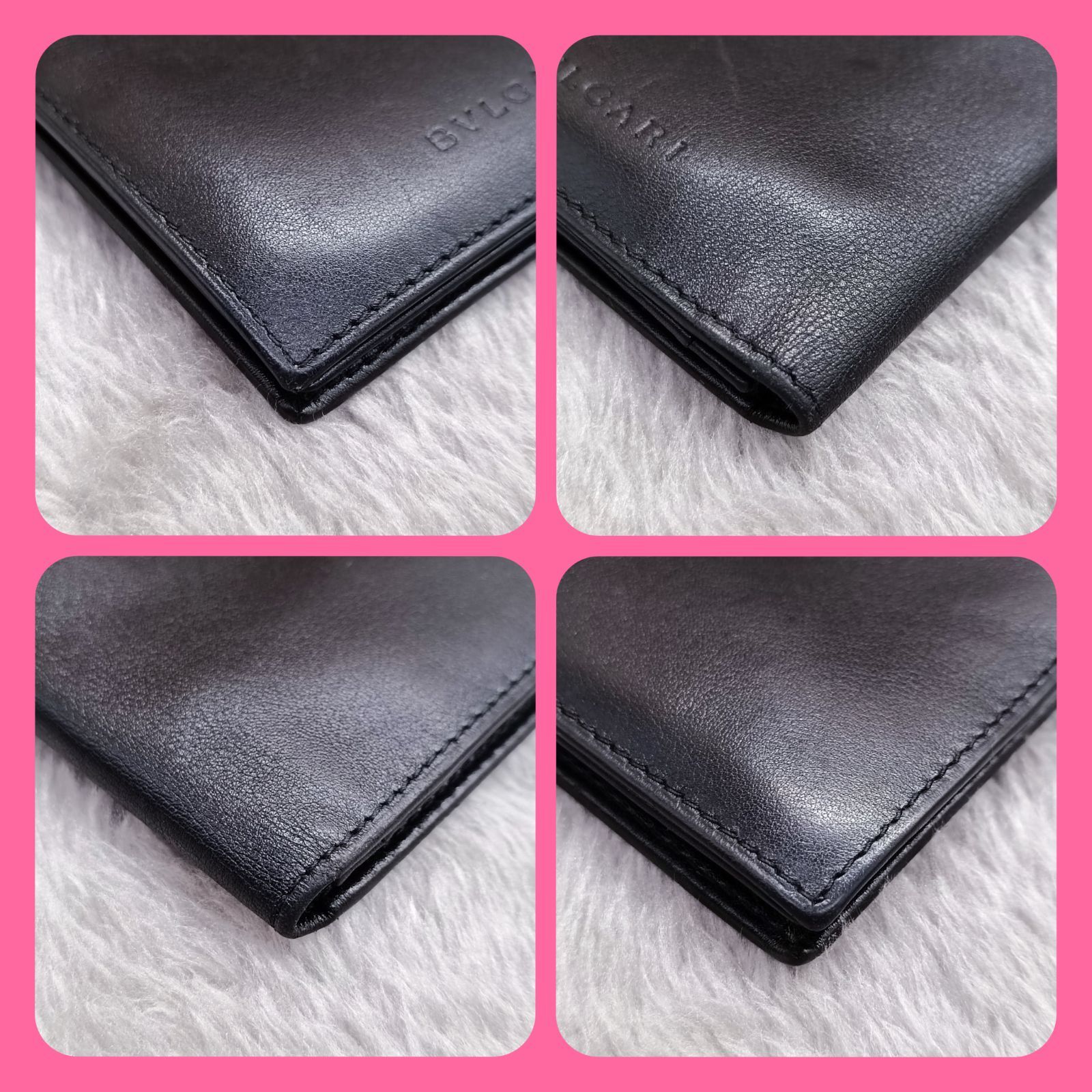【未使用】BVLGARI 長財布 お札入れ BVLGARI 》 ブルガリ 札入れ 長財布 ロングウォレット カーフレザー