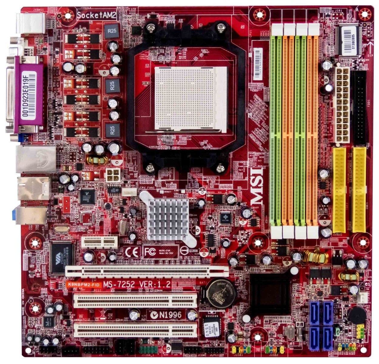 MSI MS-7252 AM2 NVS210S DDR2 ギガビット K9NBPM2-FID