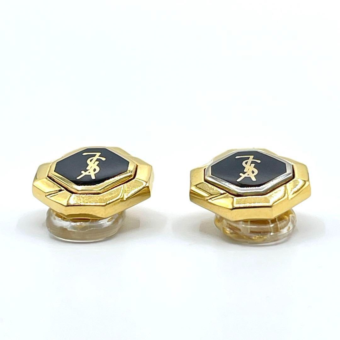 YVES SAINT LAURENT イヴサンローラン イヤリング YSL ロゴ ゴールド
