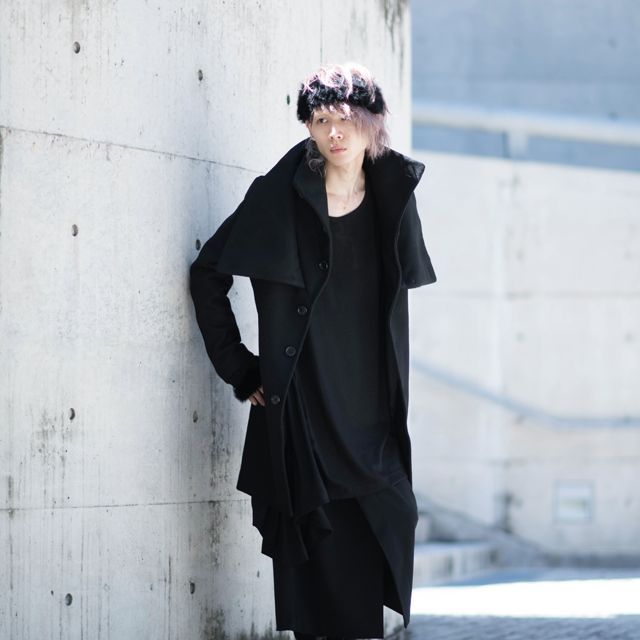 アシンメトリードレープワンピース