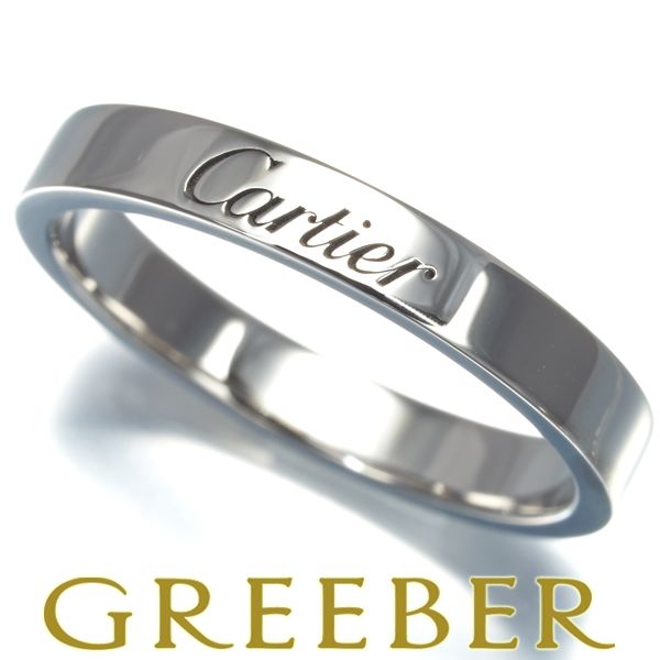 カルティエ リング エングレーブド Cドゥ ウェディング 54号 Pt950  