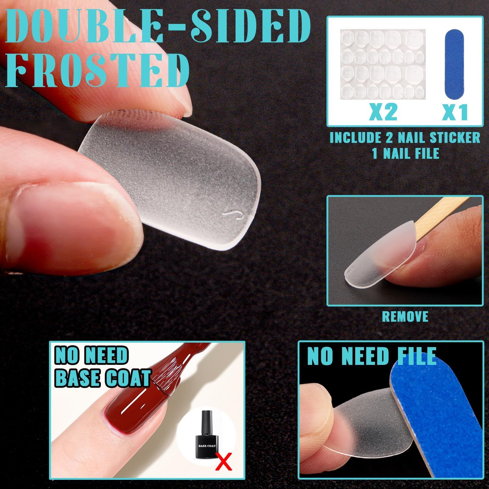 240 ピース ミディアム スクエア オーバル ネイルチップ 240 ピース ミディアム スクエア オーバル ネイルチップ 15