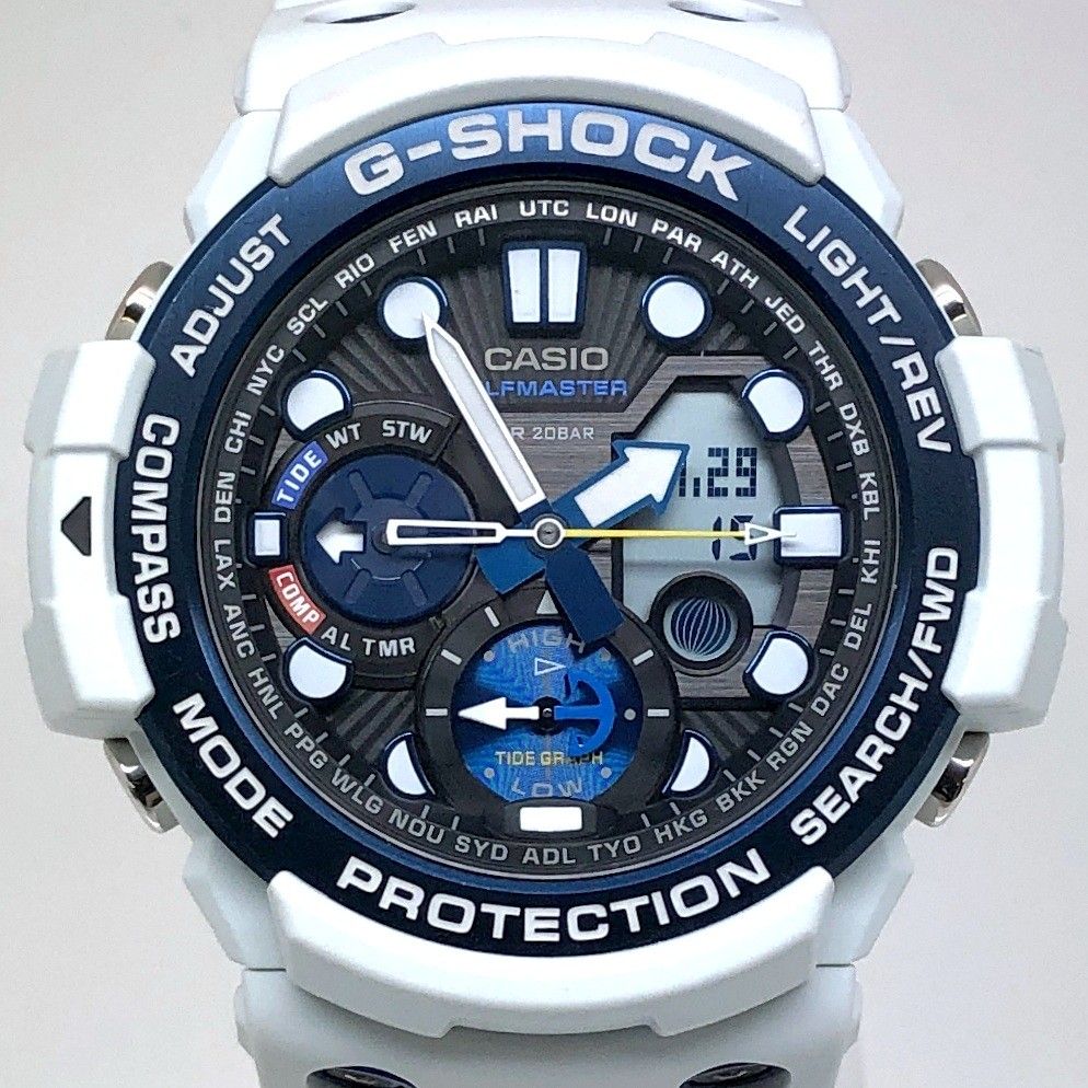 G-SHOCK ジーショック GN-1000C-8A GULFMASTER ガルフマスター ツインセンサー搭載 ブルーIP メタルベゼル 2015年8月発売