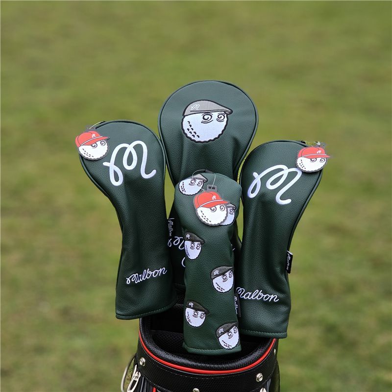 マルボンゴルフ ヘッドカバー 3点セット 新品 Malbon golf-